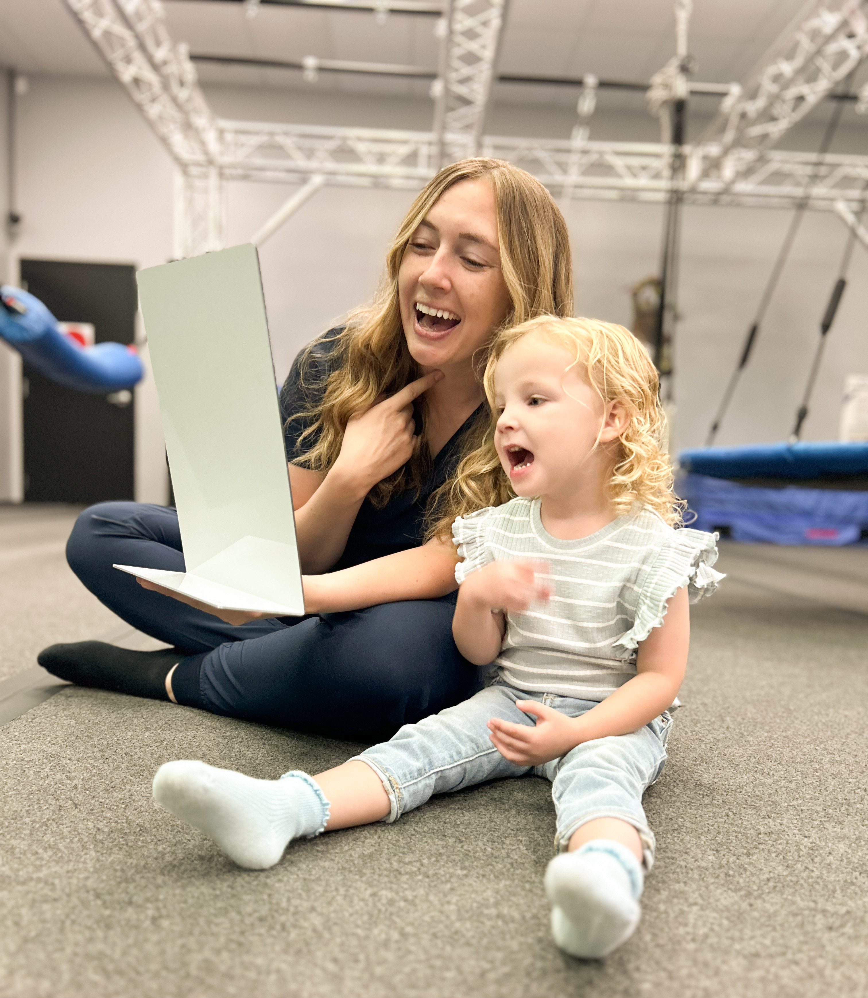 Speech therapy session